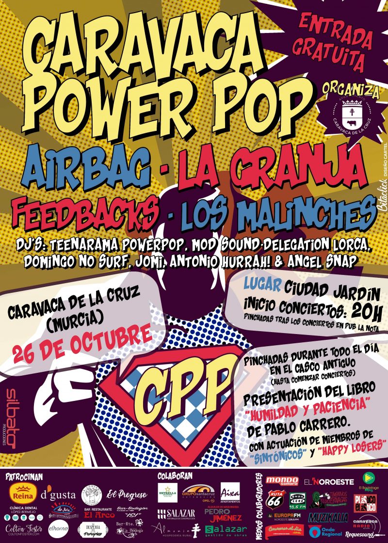 El "Caravaca Power Pop" trae el 26 de octubre algunas bandas de culto de este género musical