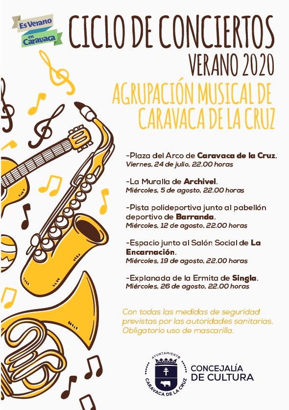 La Agrupación Musical de Caravaca de la Cruz ha preparado un ciclo de conciertos que comienza este viernes en la Plaza del Arco