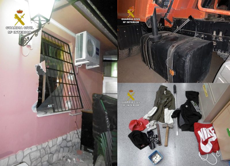 La Guardia Civil desmantela un grupo delictivo en Calasparra