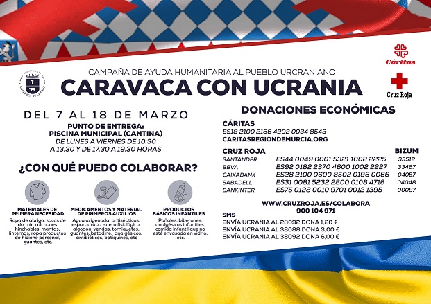 Campaña en Caravaca para ayudar al pueblo ucraniano