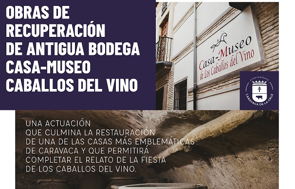 En marcha las obras de recuperación de la bodega de la Casa-Museo de los Caballos del Vino