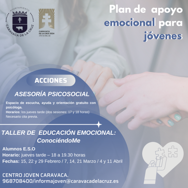 Se pone en marcha en Caravaca una nueva edición del Plan de Apoyo Emocional para Jóvenes
